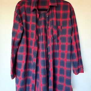 Red and Blue Plaid Shirt